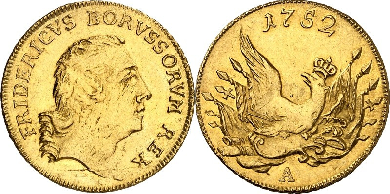 Brandenburg/-Preussen. 
Friedrich II. der Grosse 1740-1786. Friedrichsdor 1752 ...