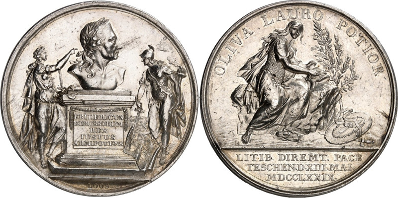 Brandenburg/-Preussen. 
Friedrich II. der Grosse 1740-1786. Medaille 1779 (v. L...
