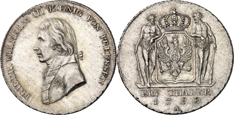 Brandenburg/-Preussen. 
Friedrich Wilhelm III. 1797-1806(-1840). Taler 1798 A, ...