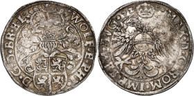 Braunschweig/-Grubenhagen. 
Wolfgang u. Philipp II. 1567-1595. Reichstaler&nbsp;= 24&nbsp;Groschen 1572 Gekr. Herz, Osterode. Behelm. Wappen / Us. mi...