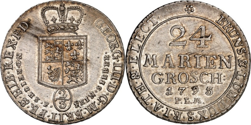 Braunschweig/-Calenberg-Hannover. 
Georg III. 1760-1806(-1820). 24 Mariengrosch...