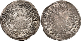 Braunschweig/-Wolfenbüttel. 
Heinrich der Jüngere 1514-1568. Fürstengroschen 1556 Goslar Behelmtes Wappen / Doppeladler. W.&nbsp; 421. . 

winz. Pr...