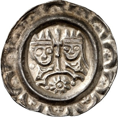 Donauwörth, Reichsmünzstätte. 
Heinrich VI. 1190-1197. Brakteat (1194/1197) 0,6...