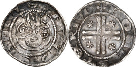 Münster, Bistum. 
Ludolf von Holte 1227-1248. Pfennig (Sterling) 1,33g +SANCTEPAVL9 Kopf des Paulus v. vorn / +MONASTERIVM Doppelfadenkreuz ,i.d.Wink...