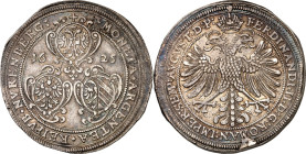 Nürnberg, Stadt. 
z.Z. Ferdinand II. 1619-1637. Reichstaler 1625. 3&nbsp;Wappenschilde&nbsp;/ Gekr. Doppeladler. Kellner&nbsp; 230, Dv.&nbsp; 5636. ....