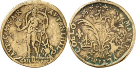 Nürnberg, Stadt. 
RECHENPFENNIGE. 
Kilian Koch, Meister 1585 oder früher, +1632. Me-27mm o.J. AVT. CAESAR&nbsp;- AVT. NIHIL. Römer steht mit Fackel ...