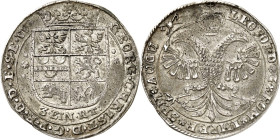 Ostfriesland, Grafschaft, -seit 1654/62 Fürstentum. 
Georg Christian 1660-1665. 1/3 Reichstaler o.J. Mmz. Herz auf Zainhaken, Esens. Us. mit CHRIST F...