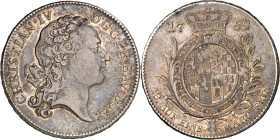 Pfalz/-Birkenfeld-Zweibrücken. 
Christian IV. 1735-1775. Konv.-Taler 1759. Kopf n.r.&nbsp;/ Fürstenwappen zw. Zweigen. Schuler&nbsp; 65, Slg.Noss&nbs...