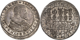 Pfalz/-Zweibrücken. 
Johann II. 1604-1635. Reichstaler 1624 aus 23 Büste r./ 5 fach behelmtes Wappen. Slg.Memm.&nbsp; 2693, Slg.Noss&nbsp; 372. Dv.71...