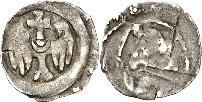 Regensburg, Bistum. 
Siegfried 1227-1246. Pfennig (um 1230/1240) 0,91g. Adler v...