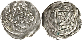 Regensburg, Bistum. 
Johann I. von Bayern 1384 - 1409. Vierschlagpfennig (1392/1409) 0,75g. Brb. des Bischofs mit segnender R. u.Krummstab segnender ...