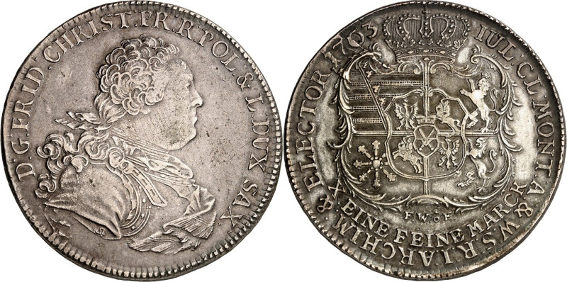 Sachsen, Albertinische Linie, nach 1547 Kurlinie. 
Friedrich Christian 1763. Ko...