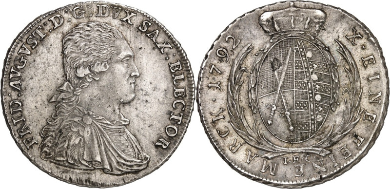 Sachsen, Albertinische Linie, nach 1547 Kurlinie. 
Friedrich August III. 1763-1...