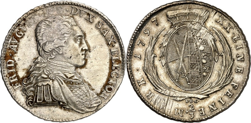 Sachsen, Albertinische Linie, nach 1547 Kurlinie. 
Friedrich August III. 1763-1...