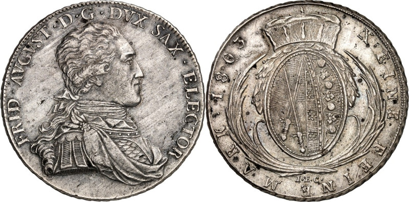 Sachsen, Albertinische Linie, nach 1547 Kurlinie. 
Friedrich August III. 1763-1...
