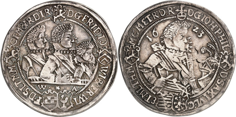 Sachsen/-Altenburg. 
Johann Philipp u. s. drei Brüder 1603-1625. Reichstaler 16...