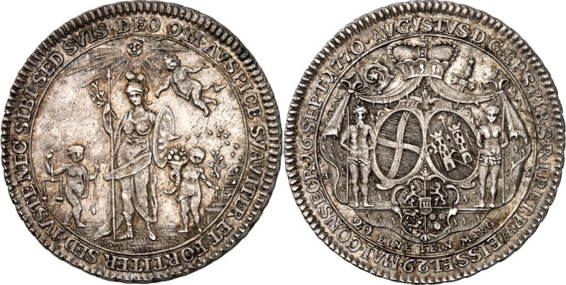 Speyer, Bistum. 
Damian August von Limburg-Styrum 1770-1797. 1/2&nbsp;Konv.-Tal...