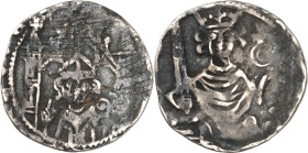 Werden und Helmstedt, Abteien. 
Wilhelm II. von Hardenberg 1310-1330. Denar 1,22g Werden. Brustbild des Abtes von vorn mit Krummstab und segnender Re...
