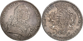 Württemberg. 
Karl Eugen 1744-1793. Konv.-Taler 1769 Brb. n.r. / Gekröntes Wappen in Kartusche. K./R.&nbsp; 360, Dv.&nbsp; 2866. . 

ss+