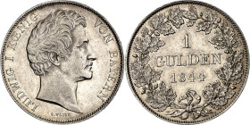 Bayern. 
Ludwig I. 1825-1848. Gulden 1844. AKS 78, J. 62. . 

vz-
