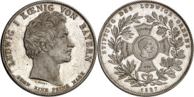 Bayern. 
Ludwig I. 1825-1848. Geschichtstaler 1827 Ludwigsorden. AKS 118, J. 35, Th. 53. . 

vz