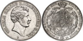 Braunschweig. 
Wilhelm I. 1831-1884. Vereinsdoppeltaler 1855. AKS 73, J. 251, Th. 119. Kahnt 157. 

ss/vz