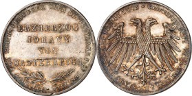 Frankfurt. 
Doppelgulden 1848 Erzherzog Johann. AKS 39, J. 46, Th. 135. . 

min. Rf., vz
