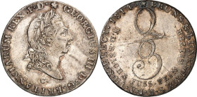 Hannover, Kgr.. 
Georg III. (1760-)1815-1820. 2/3&nbsp;Taler 1814. AKS 6, J. 1a. . 

kl. Kr., vz