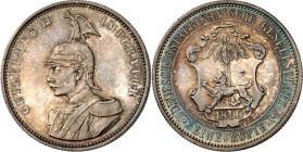 NEBENGEBIETE UND KOLONIEN. 
DEUTSCH-OSTAFRIKA. 
1 Rupie 1890. J. 713. . 

vz- St