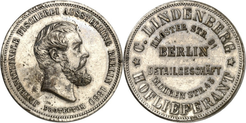 PRIVATNOTMÜNZEN UND/-MARKEN. 
DEUTSCHLAND. 
Berlin, Lindenberg, C., Fischwaren...