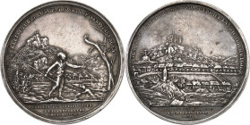 ALTDEUTSCHE LÄNDER und ADEL, 1806-1918. 
ÖSTERREICH. 
Franz (II.) I. (1792-)1806-1835. Medaille 1806 (v. F. Stuckhardt) a. d. Entdeckung d. Karlsbad...