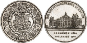 ALTDEUTSCHE LÄNDER und ADEL, 1806-1918. 
PREUSSEN Kgr.. 
Wilhelm II. 1888-1918. Medaille 1894 (v. Lauer) a. d. Einweihung d. Parlamentsgebäudes zu B...