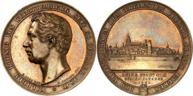 ALTDEUTSCHE LÄNDER und ADEL, 1806-1918. 
WÜRTTEMBERG. 
Wilhelm I. 1816-1864. Medaille 1841 (v. Lorenz, b. G.Loos) a. d. 25jähr. Regierungsjubiläum, ...