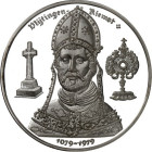 EUROPA. 
BELGIEN - STÄDTE. 
RIEMST-VLIJTINGEN. Medaille 1979 (b. Europe Mint) a.d. 900jährige Ortsjubiläum. Bischofsbüste v.v. / Szene einer Schlach...