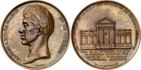 EUROPA. 
FRANKREICH. 
Charles X. 1824-1830. Medaille 1829 (v. Gayrard) a. d. Restaurierung d. Sitzungssaales d. Deputiertenkammer. Büste n.l. / Ansi...