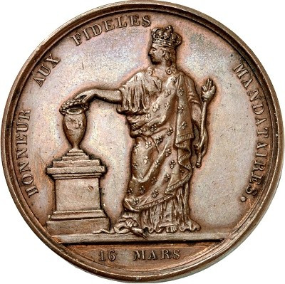 EUROPA. 
FRANKREICH. 
Juli-Revolution 1830. Medaille 1830 (o. Sign.) a.d. Votu...