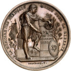 EUROPA. 
FRANKREICH. 
Juli-Revolution 1830. Medaille 1830 (v. Dusseaut) a. d. Andenken der am 27.-29. Juli "für die Freiheit gefallenen Franzosen". ...