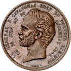 EUROPA. 
FRANKREICH. 
2. Republik 1848-1852. Medaille 1848 (v. Borrel) auf General Cavaignac (1802-1857) u. die Würdigung seiner Verdienste. Kopf n....