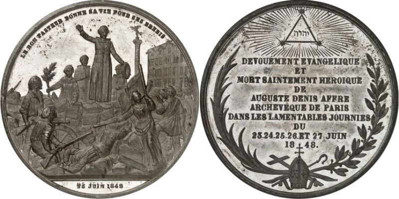 EUROPA. 
FRANKREICH. 
2. Republik 1848-1852. Medaille 1848 (v. Allen & Moore, ...