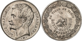 EUROPA. 
FRANKREICH. 
2. Republik 1848-1852. Medaille o.J. (1852) (o. Sign.) a. d. die Wahl des Staatspräsidenten Louis Napoleon (III.) zum Kaiser, ...