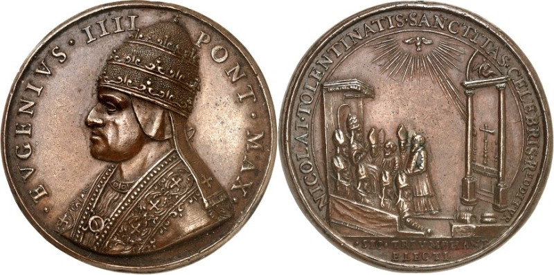 EUROPA. 
ITALIEN-Kirchenstaat. 
Eugen IV. 1431-1447. Medaille o.J. ("1446") (1...