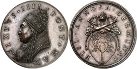 EUROPA. 
ITALIEN-Kirchenstaat. 
Sixtus IV. 1471-1484. Medaille o.J. (1667/1682 oder später) (o. Sign., v. Paladino). Brb. in Pluviale mit Tiara n.l....