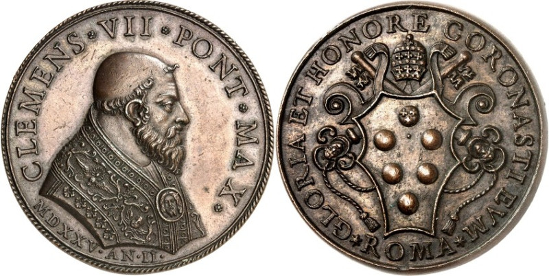 EUROPA. 
ITALIEN-Kirchenstaat. 
Klemens VII. 1523-1534. Medaille An.II (=1525)...