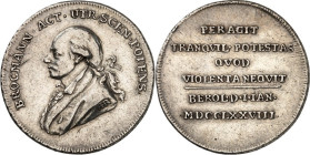 STÄDTE. 
DEUTSCHE STÄDTE. 
BERLIN. Medaille 1778 (v. Abramson) auf d. Hofschauspieler des Wiener Burgtheaters J. F. H. Brockmann (*1745 Graz, +1812 ...