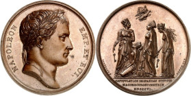STÄDTE. 
DEUTSCHE STÄDTE. 
BERLIN. Medaille 1806 (gepr. 1860-79) (v. Andrieu & Jeuffroy, b. Denon) a. d. Kapitulation von Spandau, Stettin, Magdebur...