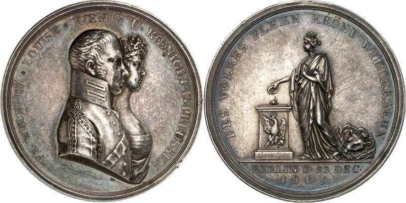 STÄDTE. 
DEUTSCHE STÄDTE. 
BERLIN. Medaille 1809 (v. D. Loos u. J. A. Hoffmann...
