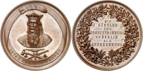 STÄDTE. 
DEUTSCHE STÄDTE. 
BERLIN. Prämienmedaille o.J. (b. G.Loos) d. Gürtler- u. Bronceur-Innung zu Berlin. Gekr. Büste v.v.; unten Gürtlerwerkzeu...