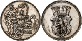 STÄDTE. 
DEUTSCHE STÄDTE. 
BERLIN. Medaille o.J. (1865/1870) (v. E. Weigand & W. Kullrich, b. Loos, Hrsg. Gustav Wulckow, Oberlotterieeinnehmer von ...