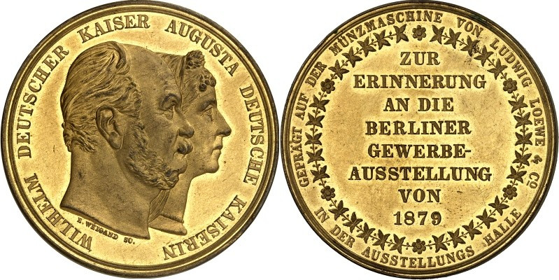 STÄDTE. 
DEUTSCHE STÄDTE. 
BERLIN. Medaillen (2 Stück) 1879 (sign. CA) a. d. G...