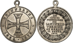 STÄDTE. 
DEUTSCHE STÄDTE. 
BERLIN. Medaille 1879 (H.W.F.) a.d. 25jährige Stiftungsfeier d. Landwehrvereins. Eisernes Kreuz / 9 Z. Schrift im Kranz. ...